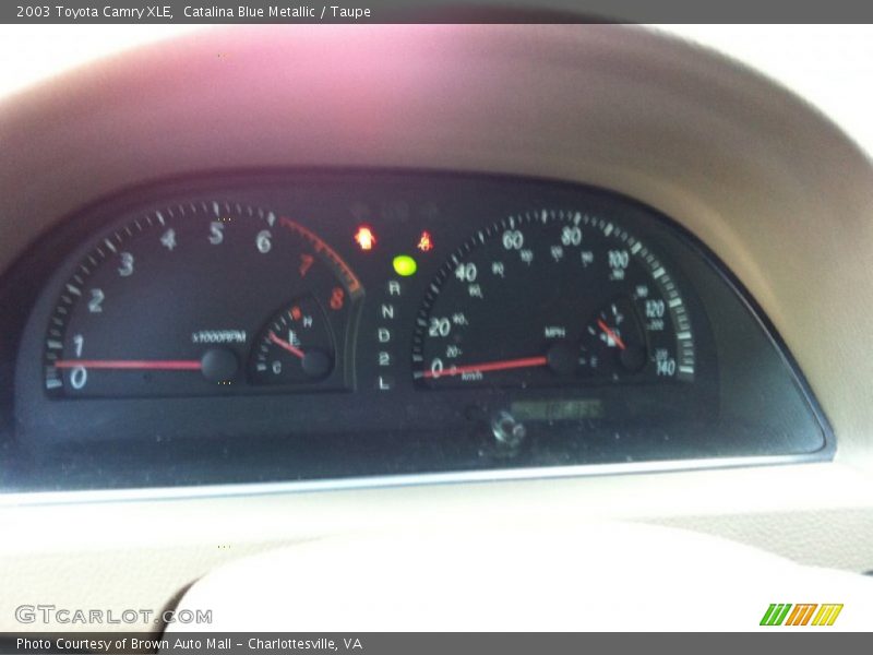 Catalina Blue Metallic / Taupe 2003 Toyota Camry XLE
