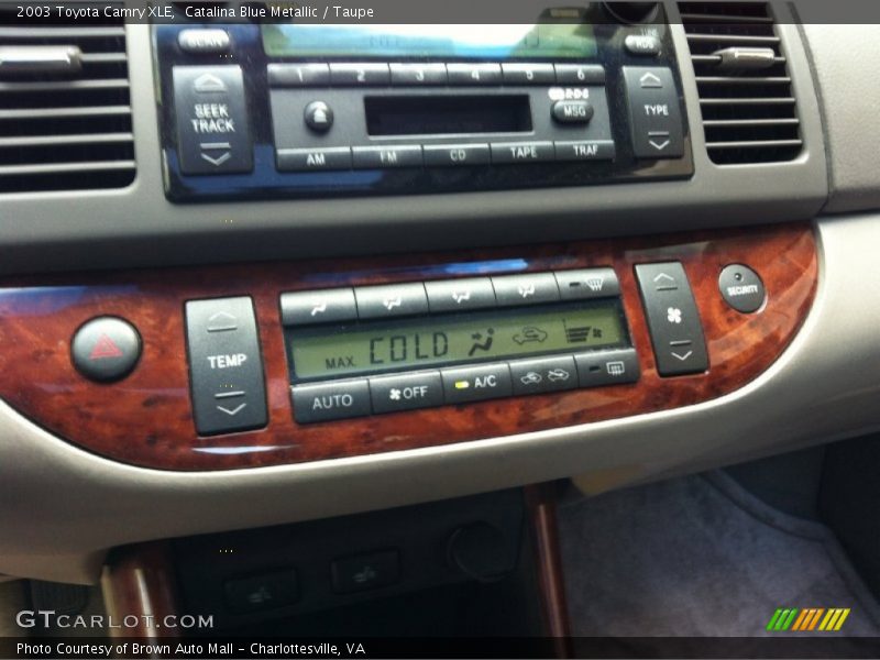 Catalina Blue Metallic / Taupe 2003 Toyota Camry XLE