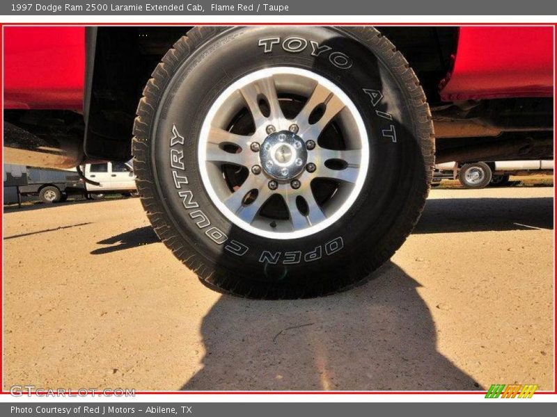 Flame Red / Taupe 1997 Dodge Ram 2500 Laramie Extended Cab