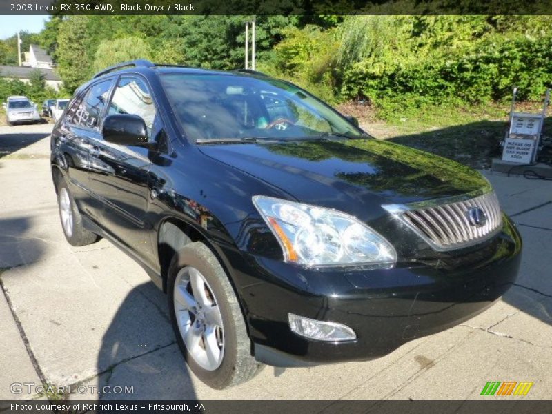 Black Onyx / Black 2008 Lexus RX 350 AWD