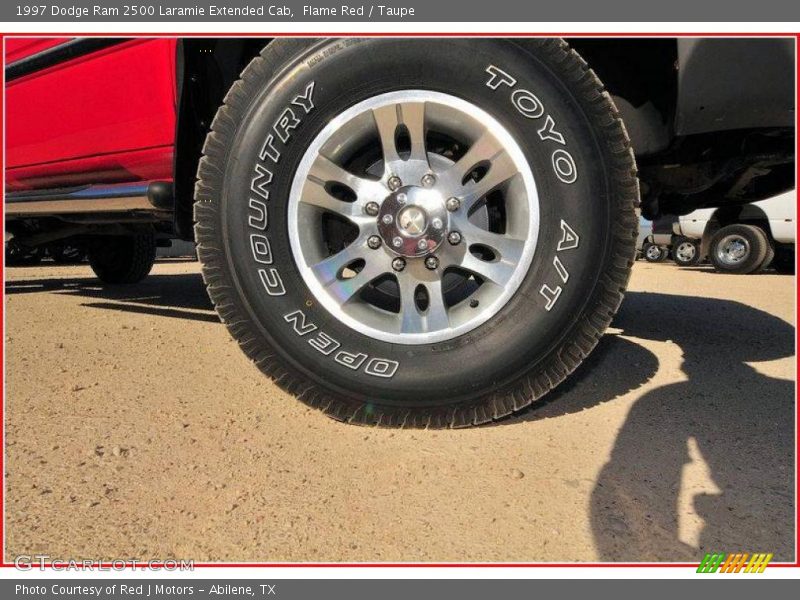 Flame Red / Taupe 1997 Dodge Ram 2500 Laramie Extended Cab