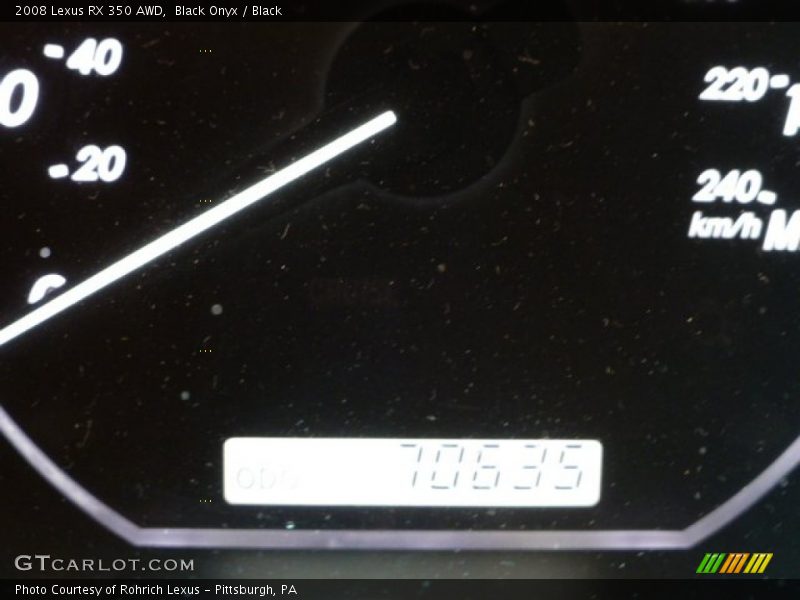 Black Onyx / Black 2008 Lexus RX 350 AWD