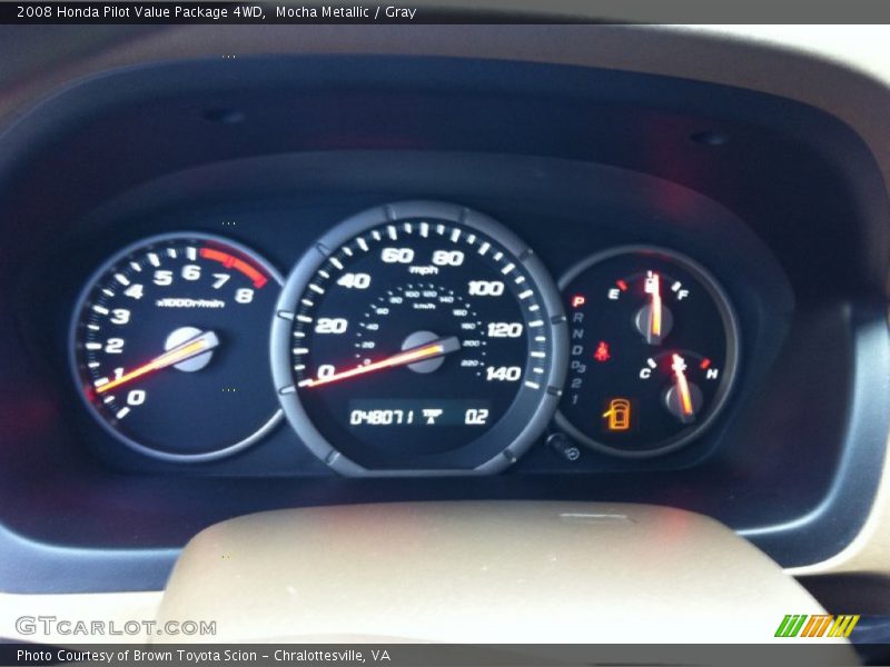 Mocha Metallic / Gray 2008 Honda Pilot Value Package 4WD