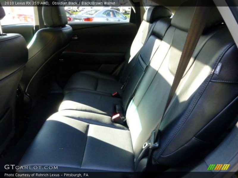 Obsidian Black / Black/Brown Walnut 2010 Lexus RX 350 AWD