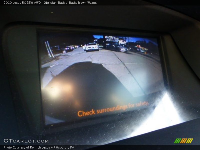 Obsidian Black / Black/Brown Walnut 2010 Lexus RX 350 AWD