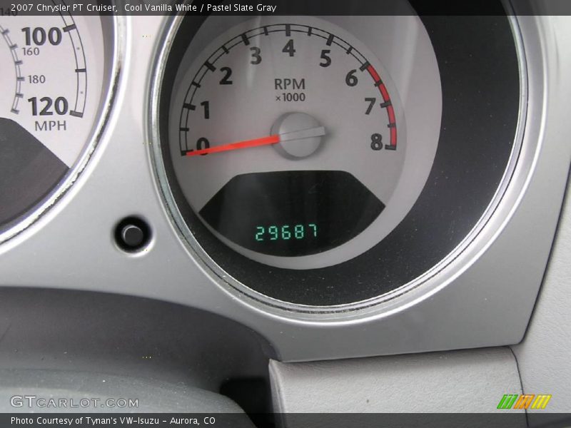 Cool Vanilla White / Pastel Slate Gray 2007 Chrysler PT Cruiser
