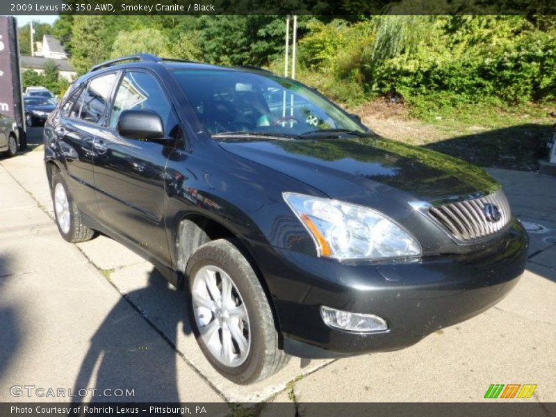Smokey Granite / Black 2009 Lexus RX 350 AWD