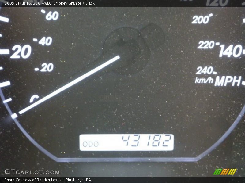 Smokey Granite / Black 2009 Lexus RX 350 AWD