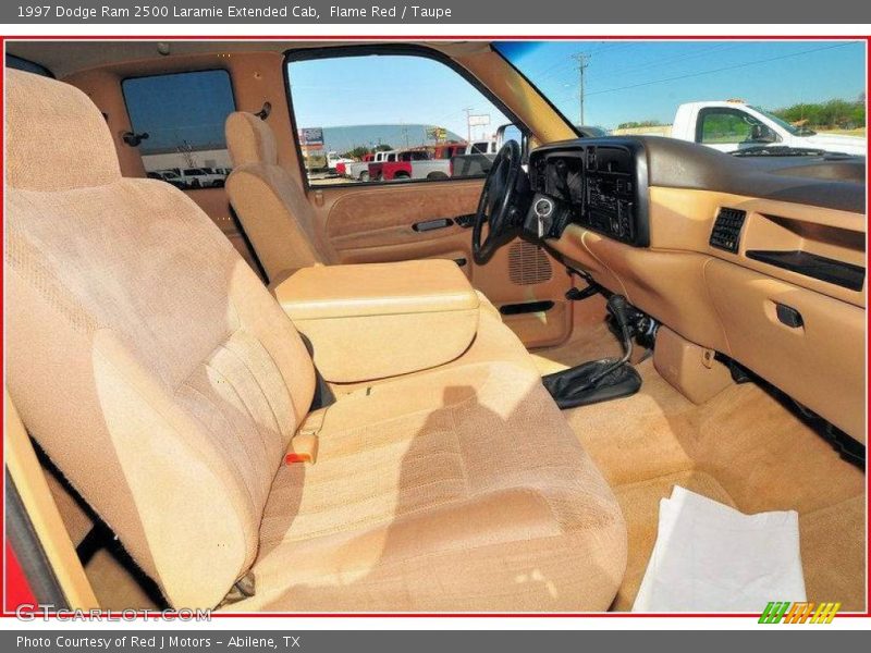 Flame Red / Taupe 1997 Dodge Ram 2500 Laramie Extended Cab