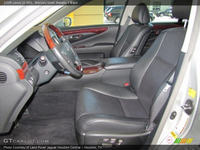 Mercury Silver Metallic / Black 2008 Lexus LS 460