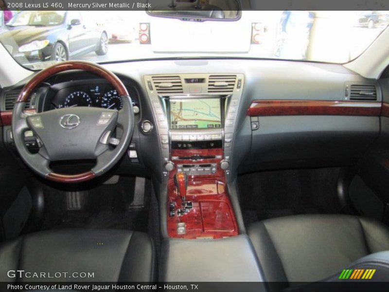 Mercury Silver Metallic / Black 2008 Lexus LS 460