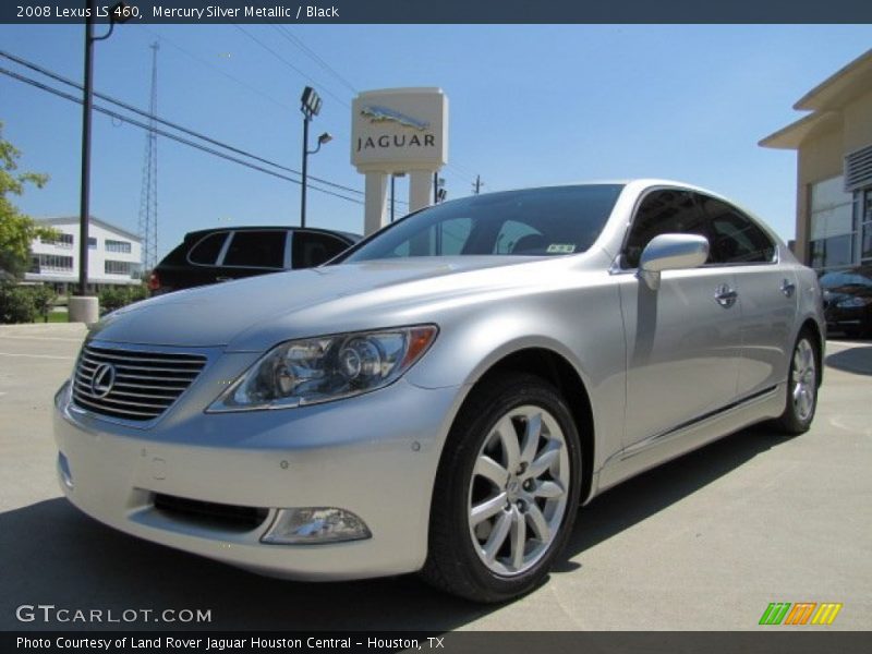 Mercury Silver Metallic / Black 2008 Lexus LS 460