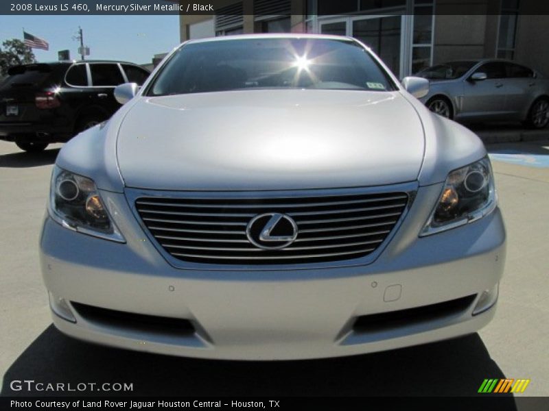 Mercury Silver Metallic / Black 2008 Lexus LS 460