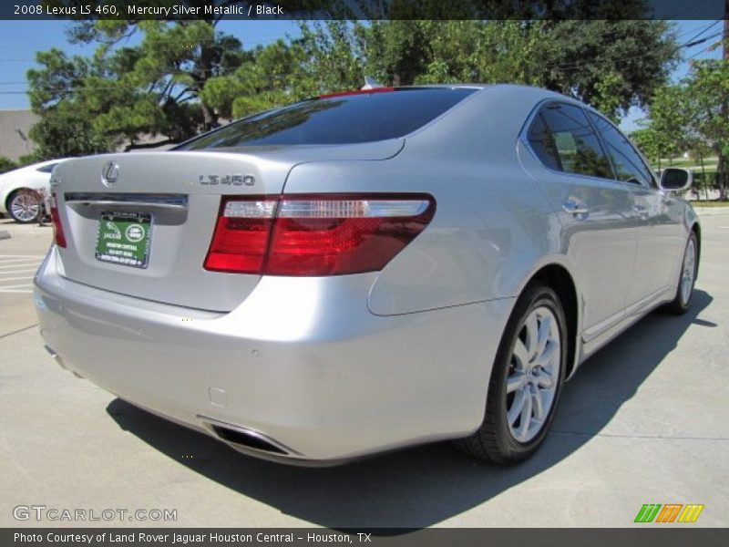 Mercury Silver Metallic / Black 2008 Lexus LS 460