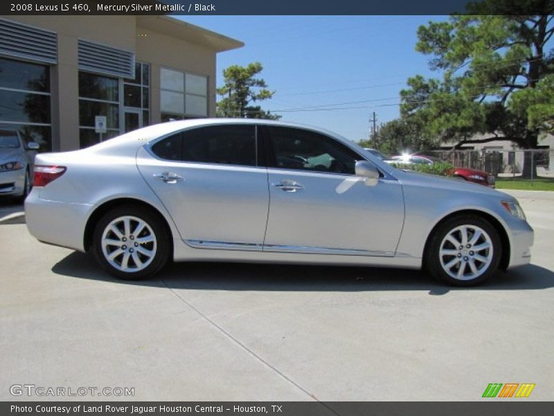 Mercury Silver Metallic / Black 2008 Lexus LS 460