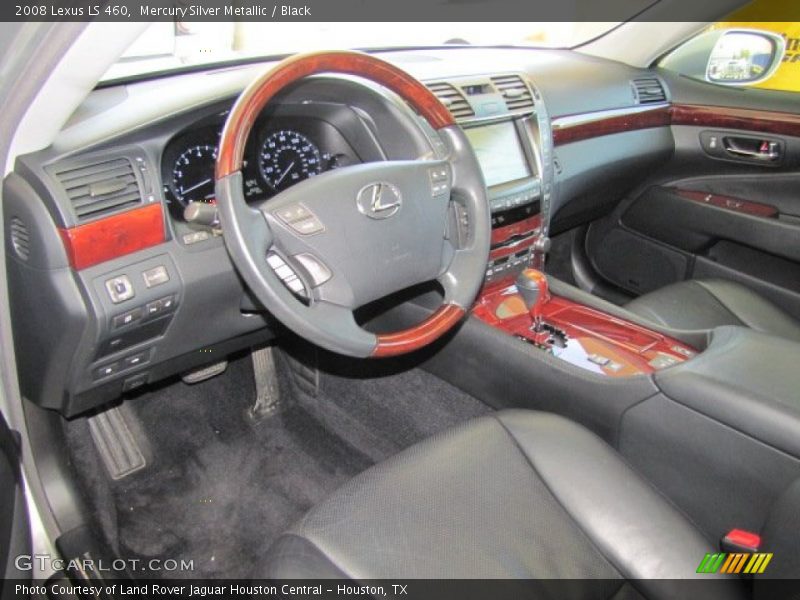 Mercury Silver Metallic / Black 2008 Lexus LS 460