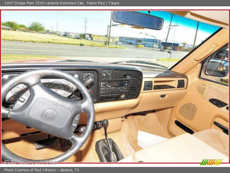 Flame Red / Taupe 1997 Dodge Ram 2500 Laramie Extended Cab