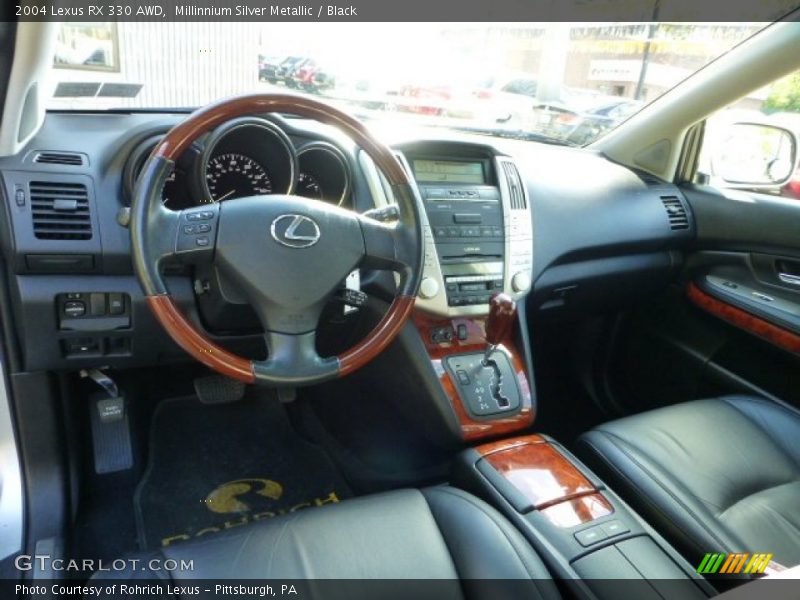 Millinnium Silver Metallic / Black 2004 Lexus RX 330 AWD