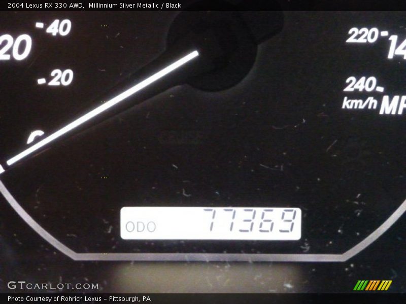 Millinnium Silver Metallic / Black 2004 Lexus RX 330 AWD
