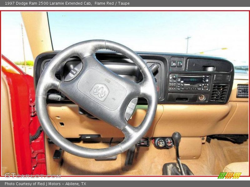 Flame Red / Taupe 1997 Dodge Ram 2500 Laramie Extended Cab