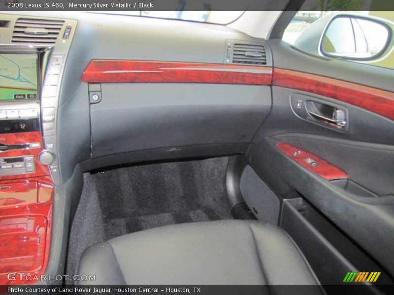 Mercury Silver Metallic / Black 2008 Lexus LS 460