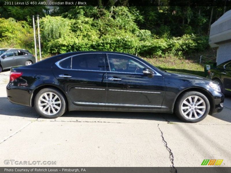 Obsidian Black / Black 2011 Lexus LS 460 AWD