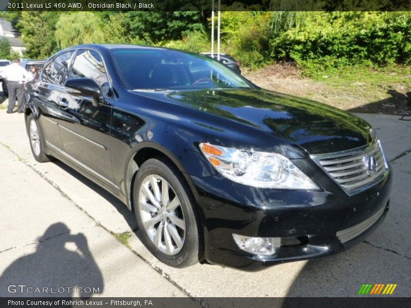 Obsidian Black / Black 2011 Lexus LS 460 AWD