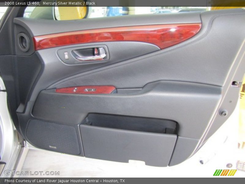Mercury Silver Metallic / Black 2008 Lexus LS 460