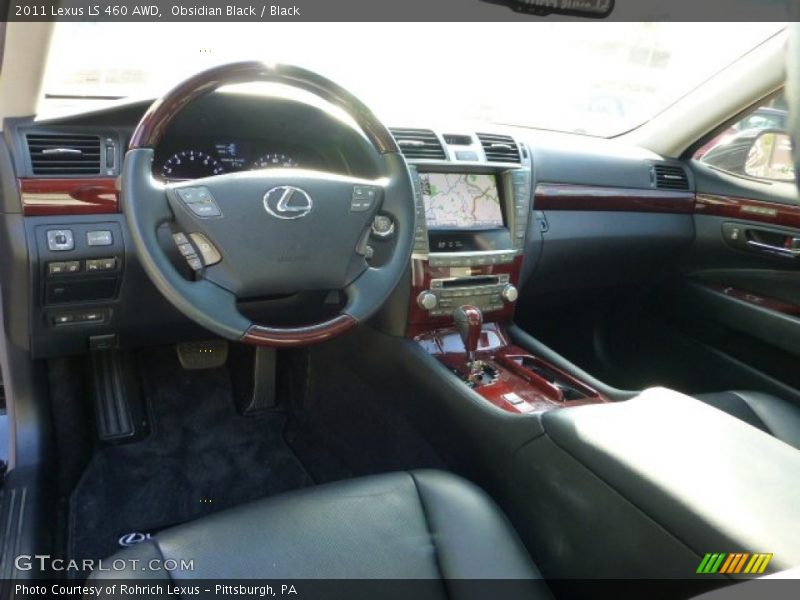 Obsidian Black / Black 2011 Lexus LS 460 AWD