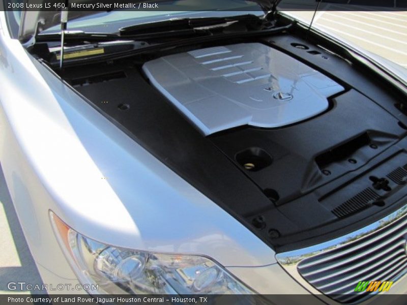Mercury Silver Metallic / Black 2008 Lexus LS 460