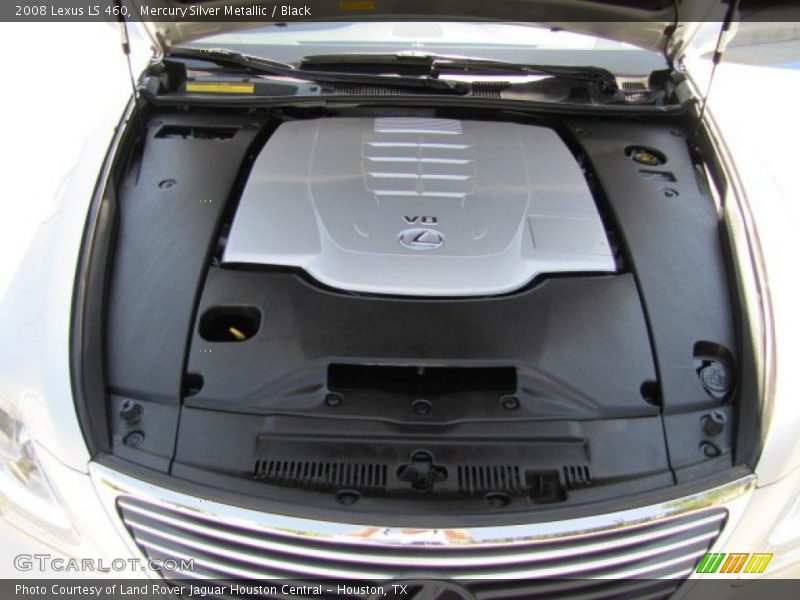 Mercury Silver Metallic / Black 2008 Lexus LS 460