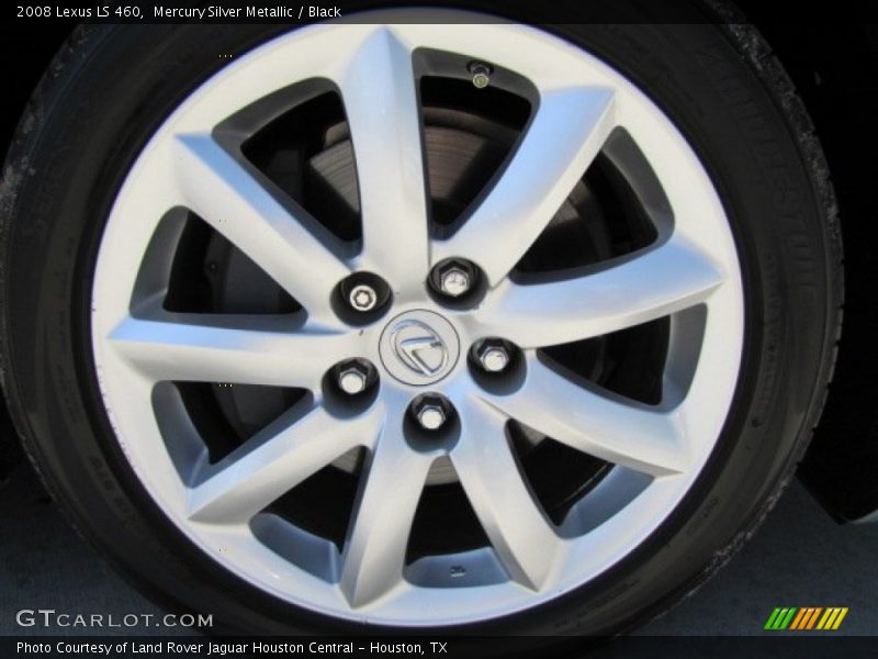 Mercury Silver Metallic / Black 2008 Lexus LS 460