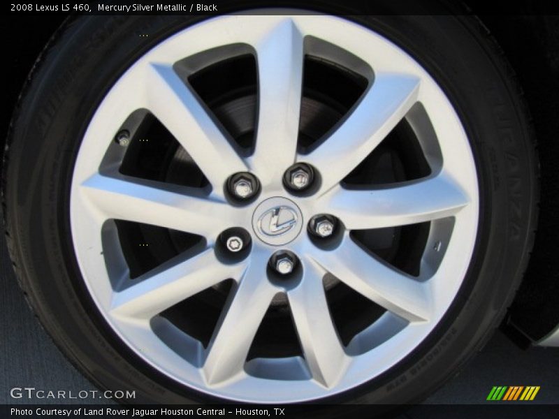 Mercury Silver Metallic / Black 2008 Lexus LS 460