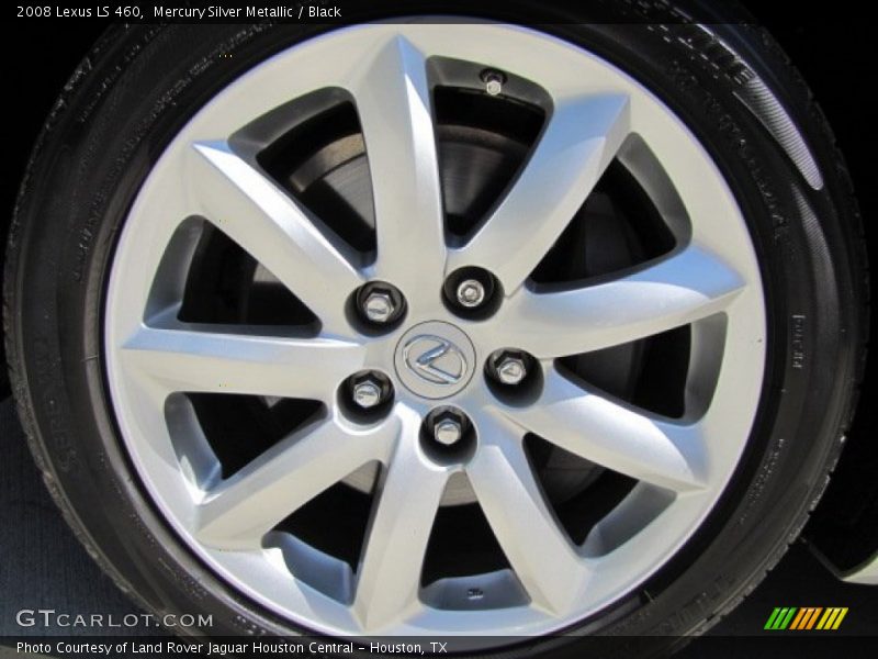 Mercury Silver Metallic / Black 2008 Lexus LS 460