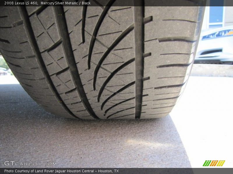 Mercury Silver Metallic / Black 2008 Lexus LS 460