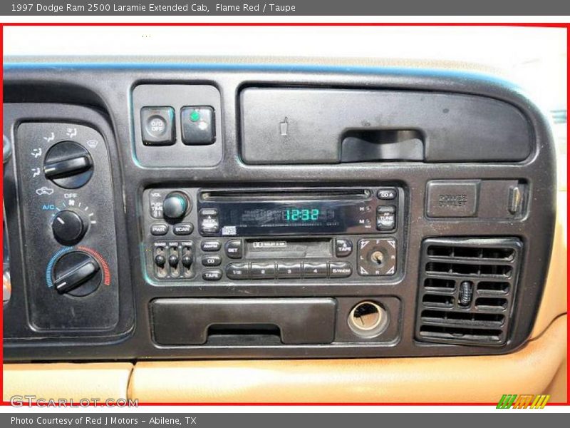 Flame Red / Taupe 1997 Dodge Ram 2500 Laramie Extended Cab