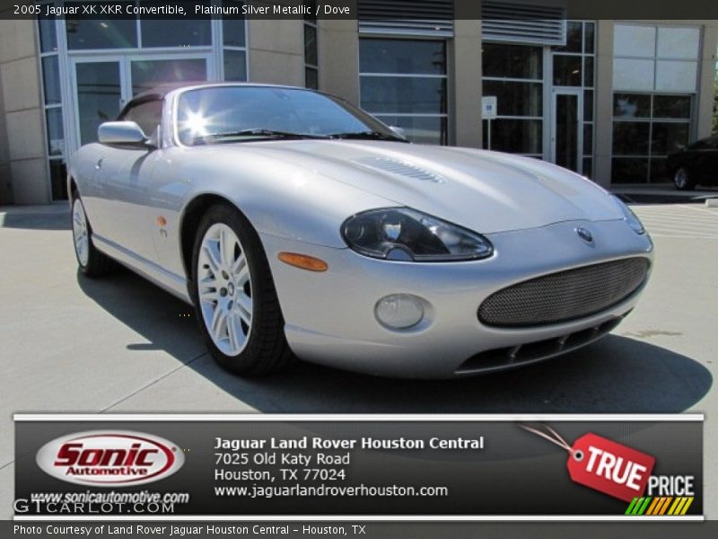 Platinum Silver Metallic / Dove 2005 Jaguar XK XKR Convertible