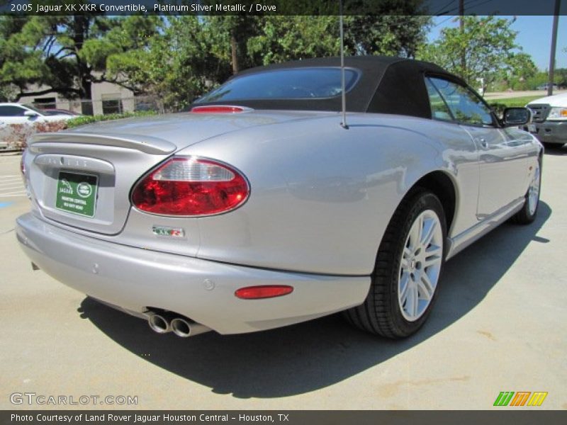Platinum Silver Metallic / Dove 2005 Jaguar XK XKR Convertible