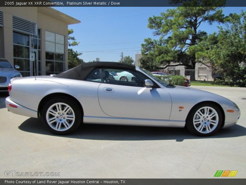  2005 XK XKR Convertible Platinum Silver Metallic