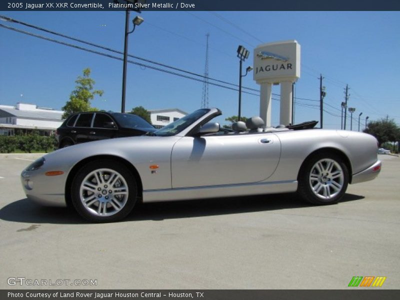  2005 XK XKR Convertible Platinum Silver Metallic