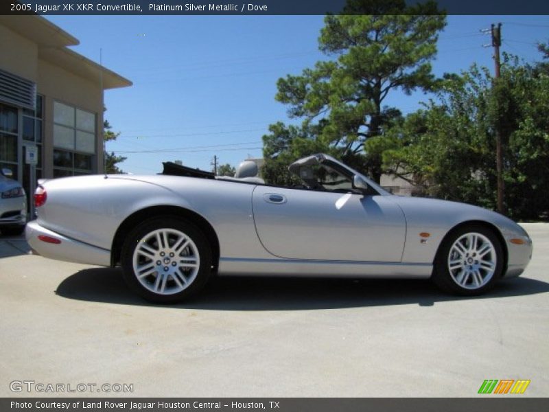 Platinum Silver Metallic / Dove 2005 Jaguar XK XKR Convertible