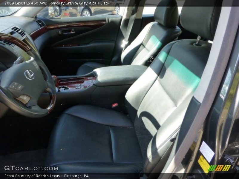 Smokey Granite Gray Mica / Black 2009 Lexus LS 460 AWD