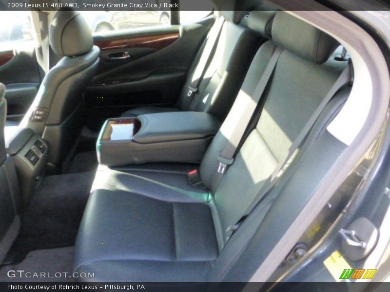 Smokey Granite Gray Mica / Black 2009 Lexus LS 460 AWD