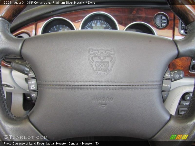 Platinum Silver Metallic / Dove 2005 Jaguar XK XKR Convertible