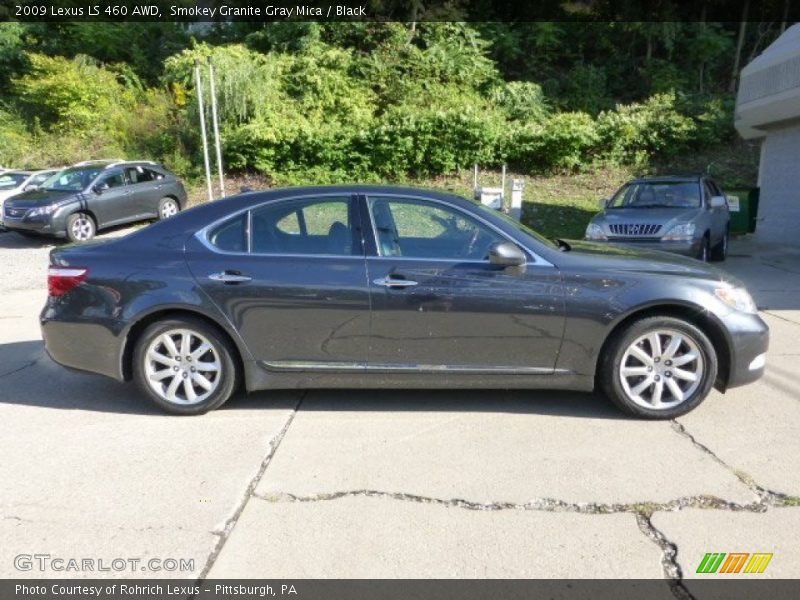 Smokey Granite Gray Mica / Black 2009 Lexus LS 460 AWD