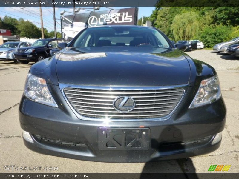 Smokey Granite Gray Mica / Black 2009 Lexus LS 460 AWD