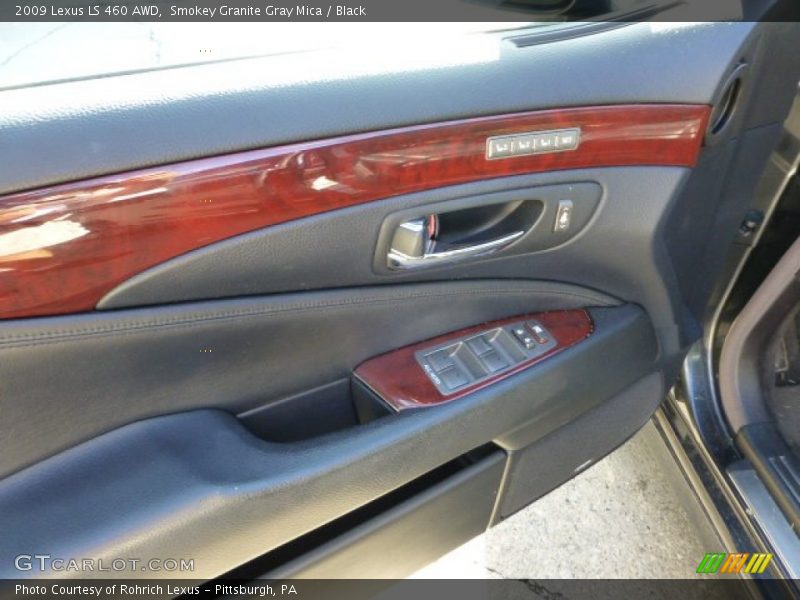 Smokey Granite Gray Mica / Black 2009 Lexus LS 460 AWD