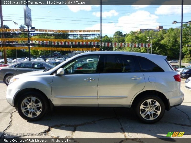 Billet Silver Metallic / Taupe 2008 Acura MDX Technology