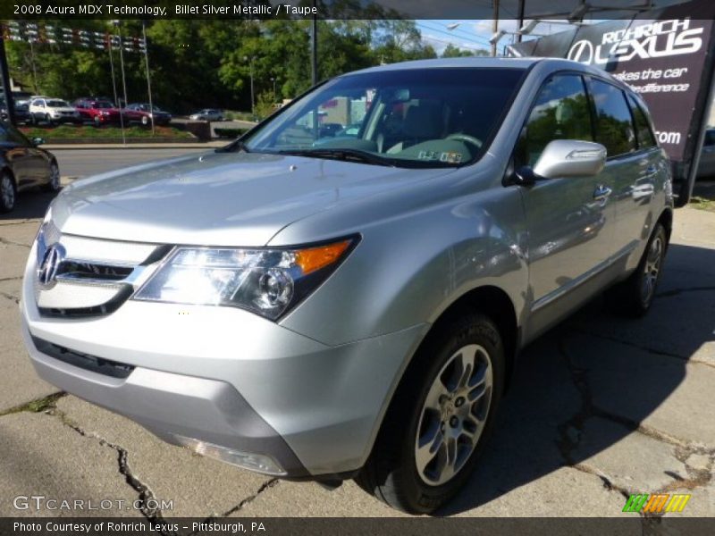 Billet Silver Metallic / Taupe 2008 Acura MDX Technology
