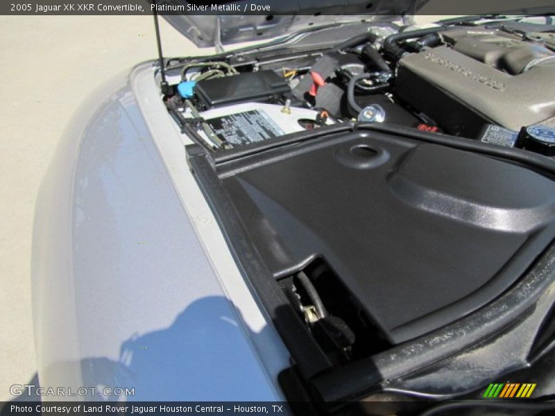 Platinum Silver Metallic / Dove 2005 Jaguar XK XKR Convertible